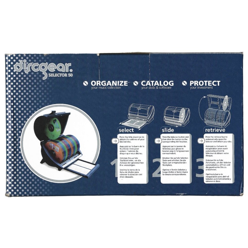 Discgear Selector 50 CD DVD Blu Ray Storage Organizer NWT